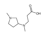 3-[methyl-(1-methylpyrrolidin-3-yl)amino]propanoic acid图片