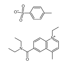 1-Ethyl-6-diethylcarbamidolepidinium Tosylate Structure