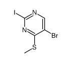 5-bromo-2-iodo-4-methylsulfanylpyrimidine Structure