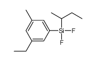 butan-2-yl-(3-ethyl-5-methylphenyl)-difluorosilane Structure