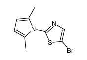 5-bromo-2-(2,5-dimethylpyrrol-1-yl)-1,3-thiazole结构式