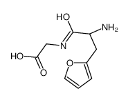 2-[[(2S)-2-amino-3-(furan-2-yl)propanoyl]amino]acetic acid结构式