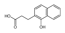 3-(1-hydroxynaphthalene-2-yl)propionic acid结构式