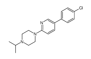 1-[5-(4-chlorophenyl)pyridin-2-yl]-4-propan-2-ylpiperazine结构式