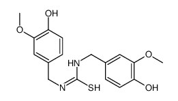 1,3-bis[(4-hydroxy-3-methoxyphenyl)methyl]thiourea结构式