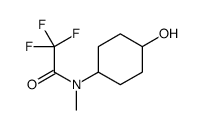 2,2,2-trifluoro-N-(4-hydroxycyclohexyl)-N-methylacetamide结构式