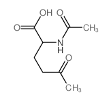 Norleucine, N-acetyl-5-oxo-结构式