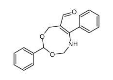 2,6-diphenyl-5,8-dihydro-4H-1,3,5-dioxazocine-7-carbaldehyde结构式