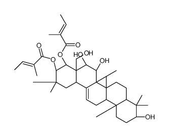 21,22-di-O-angeloyl-R(1)-barrigenol Structure