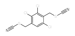 Thiocyanic acid,(trichloro-p-phenylene)dimethylene ester (7CI) structure