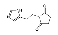 N-<2-(imidazol-4-yl)ethyl>succinimide Structure