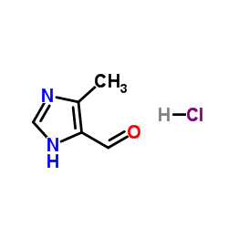 4-Methyl-1H-imidazole-5-carbaldehyde hydrochloride (1:1) Structure