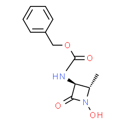 N-hydroxy-4(S)-Methyl-3(S)--2-azetidinone结构式