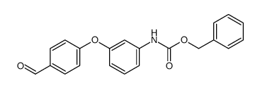 3-(4-formyl-phenoxy)-phenyl]-carbamic acid benzyl ester Structure