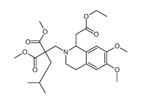 dimethyl [[1-(2-ethoxy-2-oxoethyl)-3,4-dihydro-6,7-dimethoxy-2(1H)-isoquinolyl]methyl](2-methylpropyl)malonate Structure