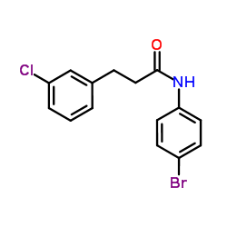 N-(4-Bromophenyl)-3-(3-chlorophenyl)propanamide Structure