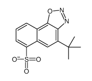 4-tert-butyl naphth[2,1-d]-1,2,3-oxadiazole-6-sulphonate结构式