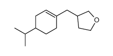 tetrahydro-3-[[4-(1-methylethyl)-1-cyclohexen-1-yl]methyl]furan结构式