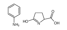 5-oxo-L-proline, compound with aniline (1:1)结构式