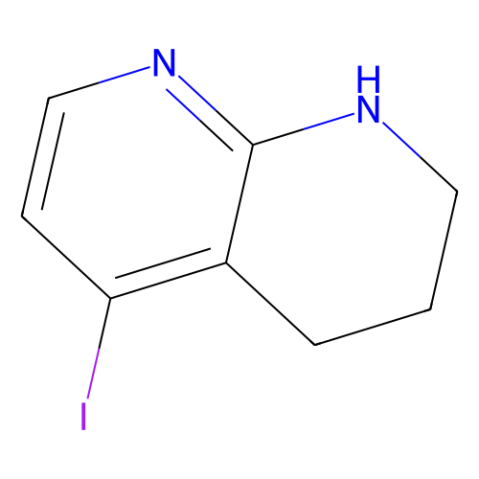 5-iodo-1,2,3,4-tetrahydro-1,8-naphthyridine结构式