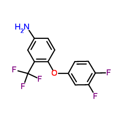 4-(3,4-Difluorophenoxy)-3-(trifluoromethyl)aniline结构式