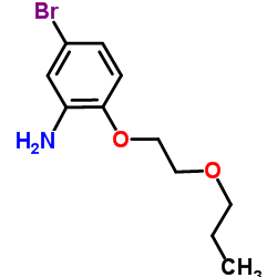 5-Bromo-2-(2-propoxyethoxy)aniline结构式