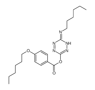 [6-(hexylamino)-1,2,4,5-tetrazin-3-yl] 4-hexoxybenzoate结构式