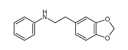 N-(2-(benzo[d][1,3]dioxol-5-yl)ethyl)aniline结构式