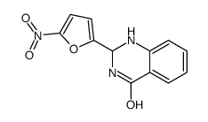 2-(5-nitrofuran-2-yl)-2,3-dihydro-1H-quinazolin-4-one结构式