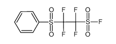 2-benzenesulfonyl-1,1,2,2-tetrafluoroethanesulfonyl fluoride Structure