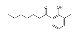 1-(2-hydroxy-3-methylphenyl)heptan-1-one结构式
