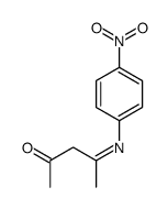 4-(4-nitrophenyl)iminopentan-2-one Structure