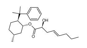 (2'S)-(4E)-2'-hydroxy-oct-4'-enoic acid (1R,2S,5R)-8-phenylmenthyl ester结构式