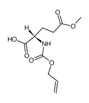 N-allyloxycarbonyl-L-glutamic acid-5-methyl ester Structure