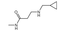 3-(cyclopropylmethylamino)-N-methyl-propanamide Structure