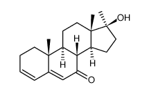 17α-Methyl-androsta-3,5-dien-17β-ol-7-on结构式