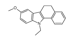 11-ethyl-6,11-dihydro-3-methoxy-5H-benzocarbazole Structure