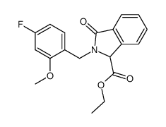 ethyl 2-(4-fluoro-2-methoxybenzyl)-3-oxoisoindoline-1-carboxylate结构式
