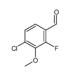 4-氯-2-氟-3-甲氧基苯甲醛结构式
