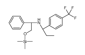 (1S)-N-{(1S)-1-Phenyl-2-[(trimethylsilyl)oxy]ethyl}-1-[4-(trifluo romethyl)phenyl]-1-propanamine Structure