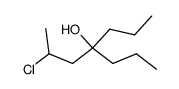 2-chloro-4-propylheptan-4-ol结构式