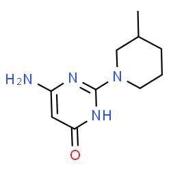 6-Amino-2-(3-methylpiperidin-1-yl)pyrimidin-4(3H)-one Structure