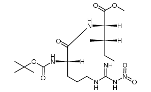 (tert-butoxycarbonyl)-NG-nitroarginylisoleucyl methyl ester Structure