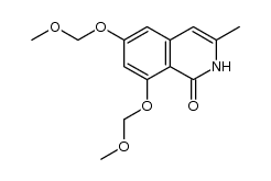 6,8-bis(methoxymethoxy)-3-methyl-2H-isoquinolin-1-one结构式