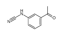 Cyanamide, (3-acetylphenyl)- (9CI) Structure