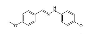 1-(4-methoxybenzylidene)-2-(4-methoxyphenyl)hydrazine结构式