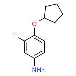 4-(Cyclopentyloxy)-3-fluoroaniline结构式