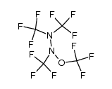 Trifluor-methoxy-tris-trifluormethyl-hydrazin Structure