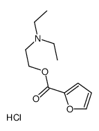 2-(diethylamino)ethyl furan-2-carboxylate,hydrochloride Structure