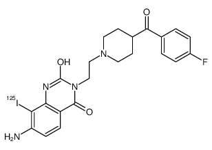 7-amino-8-iodoketanserin Structure